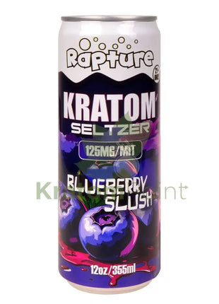 Rapture Kratom Seltzer 125mg MIT Blueberry Slush 12oz can