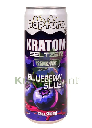 Rapture Kratom Seltzer 125mg MIT Blueberry Slush 12oz can