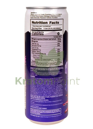 Rapture Kratom Seltzer 125mg MIT Blueberry Slush 12oz can