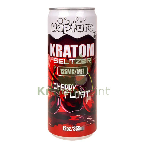 Rapture Kratom Seltzer 125mg MIT Cherry Float 12oz can
