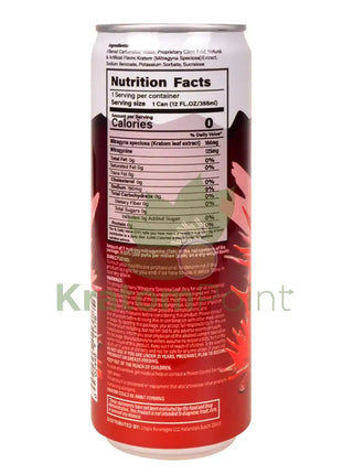 Rapture Kratom Seltzer 125mg MIT Cherry Float 12oz can