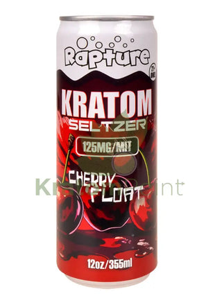 Rapture Kratom Seltzer 125mg MIT Cherry Float 12oz can