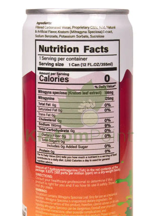 Rapture Kratom Seltzer 125mg MIT Kiwi Guava 12oz can