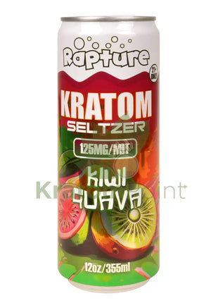 Rapture Kratom Seltzer 125mg MIT Kiwi Guava 12oz can