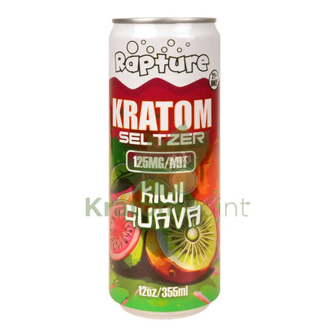 Rapture Kratom Seltzer 125mg MIT Kiwi Guava 12oz can