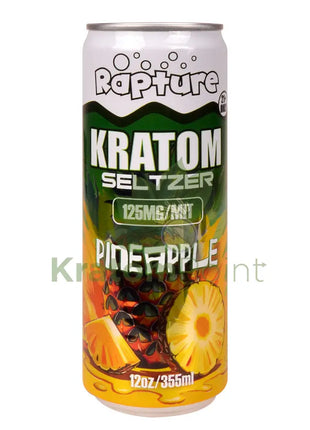 Rapture Kratom Seltzer 125mg MIT Pineapple 12oz can