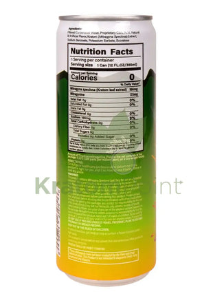 Rapture Kratom Seltzer 125mg MIT Pineapple 12oz can