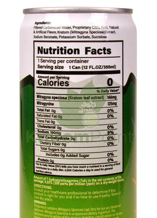 Rapture Kratom Seltzer 125mg MIT Pineapple 12oz can