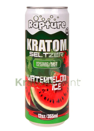 Rapture Kratom Seltzer 125mg MIT Watermelon Ice 12oz can