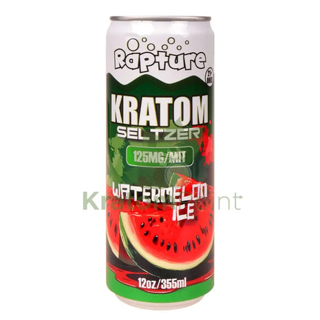 Rapture Kratom Seltzer 125mg MIT Watermelon Ice 12oz can