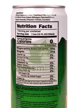 Rapture Kratom Seltzer 125mg MIT Watermelon Ice 12oz can