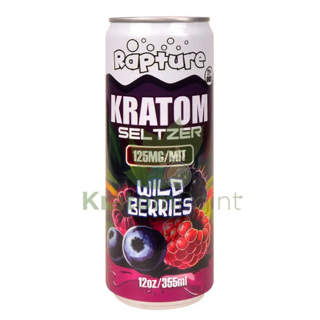 Rapture Kratom Seltzer 125mg MIT Wild Berries 12oz can
