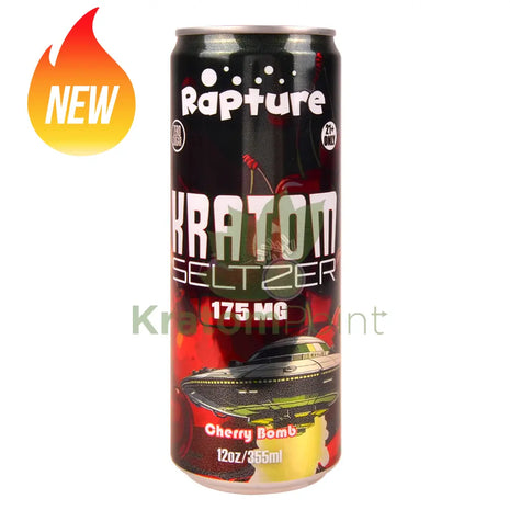 Rapture Kratom Seltzer 175mg MIT Cherry Bomb 12oz can