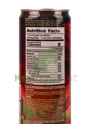 Rapture Kratom Seltzer 175mg MIT Cherry Bomb 12oz can