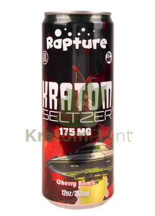 Rapture Kratom Seltzer 175mg MIT Cherry Bomb 12oz can