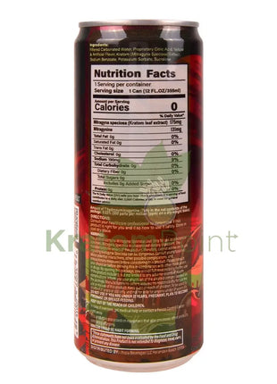 Rapture Kratom Seltzer 175mg MIT Cherry Bomb 12oz can