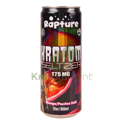 Rapture Kratom Seltzer 175mg MIT Mango Passion Fruit 12oz can