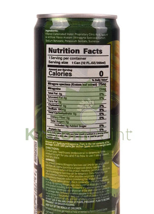 Rapture Kratom Seltzer 175mg MIT Pineapple Lemon 12oz can