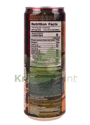 Rapture Kratom Seltzer 175mg MIT Sour Watermelon 12oz can