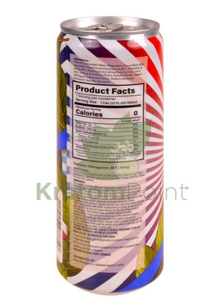 Rapture Kratom Seltzer 55mg MIT + Focus Blend Bombsicle 12oz can