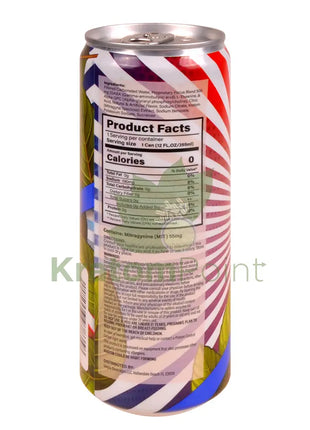 Rapture Kratom Seltzer 55mg MIT + Focus Blend Bombsicle 12oz can