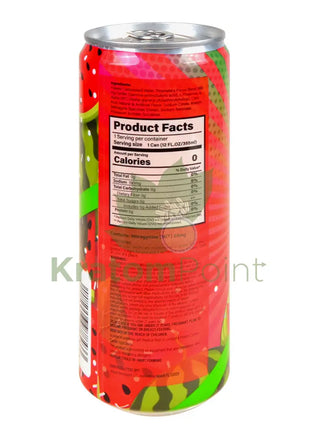 Rapture Kratom Seltzer 55mg MIT + Focus Blend Sour Watermelon 12oz can
