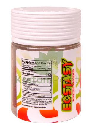 Rave Kratom Cherry Limeade Gummies Ecstasy 10 count