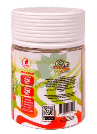 Rave Kratom Cherry Limeade Gummies Ecstasy 10 count