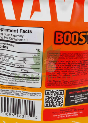 Rave Kratom Strawberry Lemonade Gummies Boost 10 count