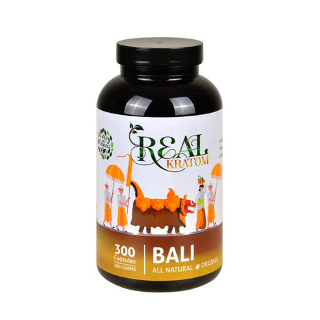 Real Kratom Bali 300 Count Kratom Capsules