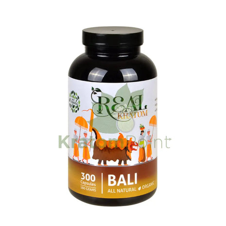 Real Kratom Bali 300 Count Kratom Capsules