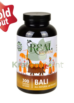 Real Kratom Bali 300 Count Kratom Capsules