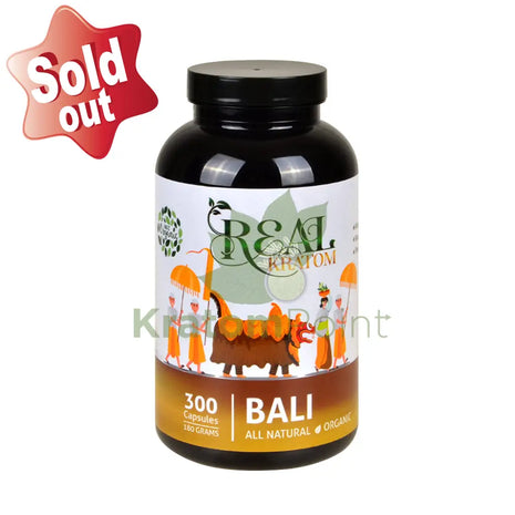Real Kratom Bali 300 Count Kratom Capsules