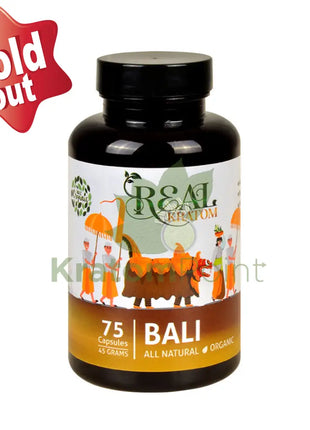 Real Kratom Bali 75 Count Kratom Capsules