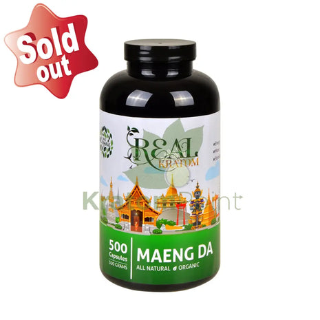 Real Kratom Maeng Da 500 Count Kratom Capsules