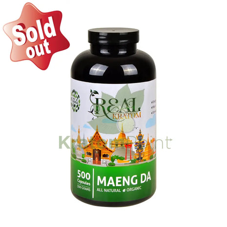 Real Kratom Maeng Da 500 Count Kratom Capsules