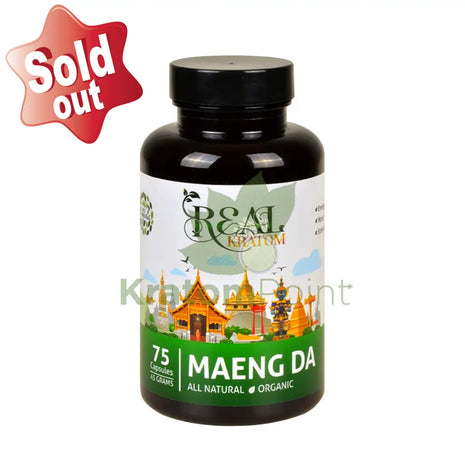 Real Kratom Maeng Da 75 Count Kratom Capsules