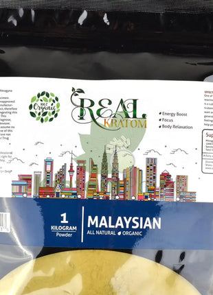 Real Kratom Malaysian 1 Kilogram Kratom Powder-up close