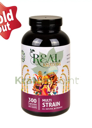 Real Kratom Multi Strain 300 Count Kratom Capsules