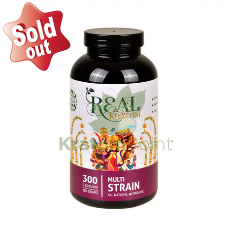Real Kratom Multi Strain 300 Count Kratom Capsules