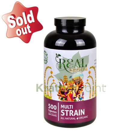 Real Kratom Multi Strain 500 Count Kratom Capsules