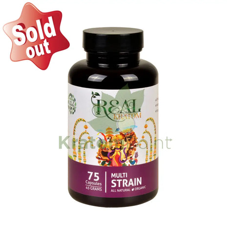 Real Kratom Multi Strain 75 Count Kratom Capsules