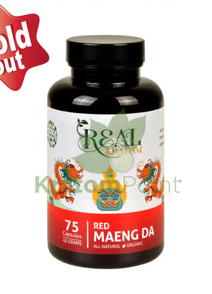 Real Kratom Red Maeng Da 75 Count Kratom Capsules