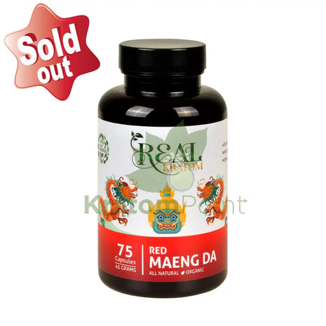 Real Kratom Red Maeng Da 75 Count Kratom Capsules