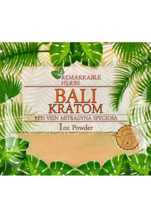 Remarkable Herbs Kratom Powder 1oz Bali