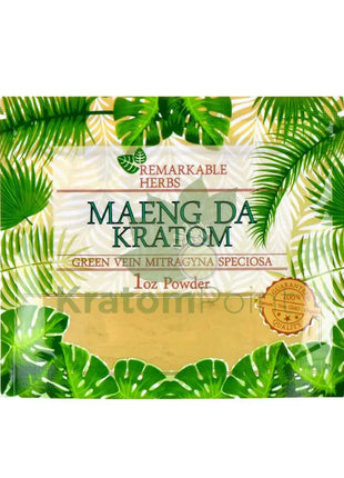 Remarkable Herbs Kratom Powder 1oz Green Maeng Da