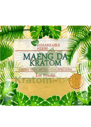 Remarkable Herbs Kratom Powder 1oz Green Maeng Da