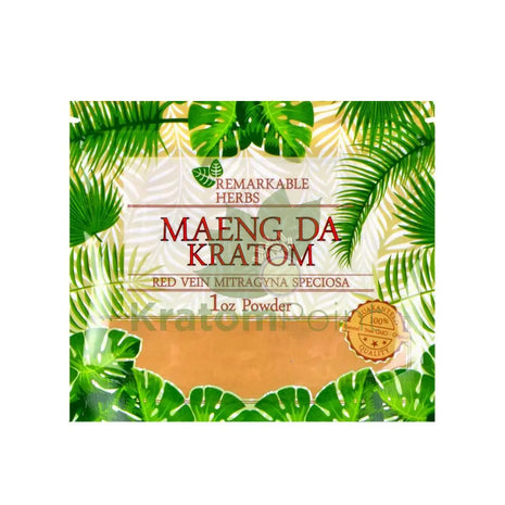 Remarkable Herbs Kratom Powder 1oz Red Maeng Da