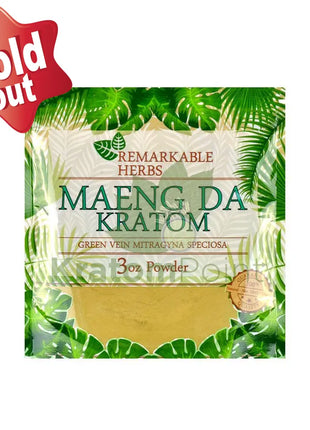 Remarkable Herbs Kratom Powder 3oz Green Maeng Da