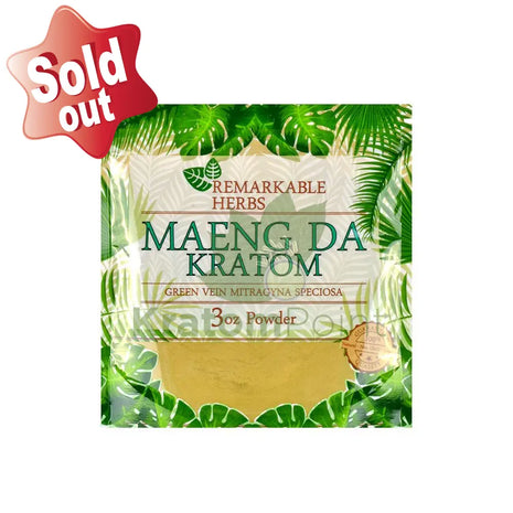 Remarkable Herbs Kratom Powder 3oz Green Maeng Da